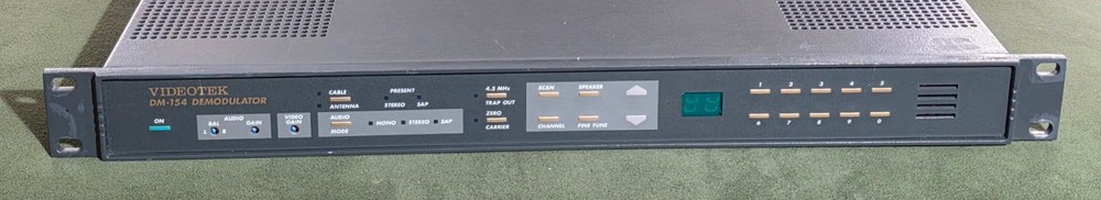Videotek DM-154 Demodulator | Rack Mounted | Good Working Condition
