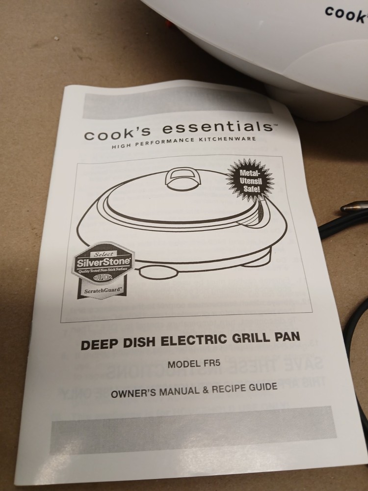 Cook's Essentials Deep Dish Electric Grill Pan FR5