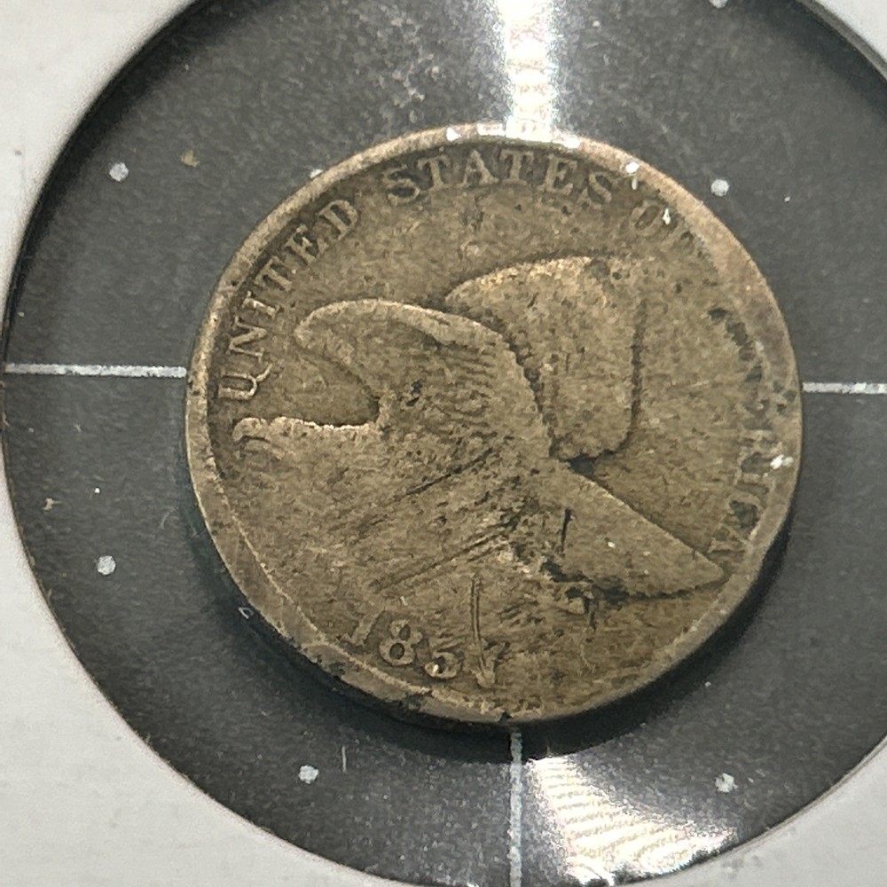 1857 Flying Eagle Copper Coin Early America