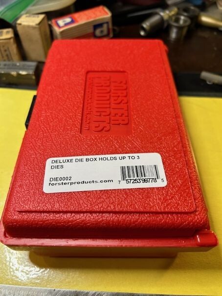 Forster Reloading Die Box.