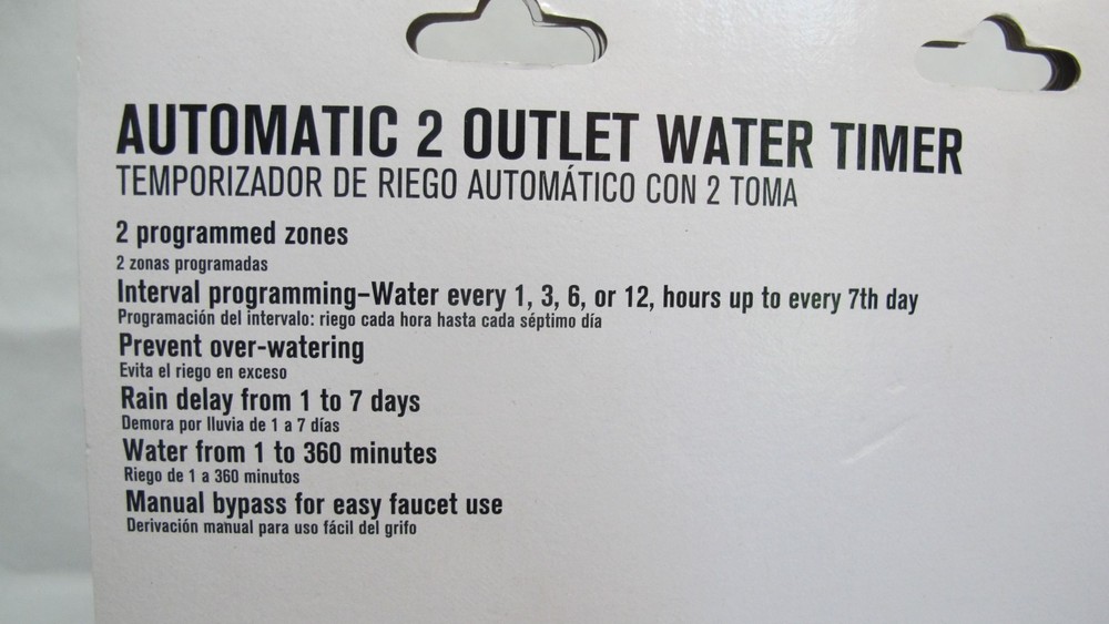 Ace Automatic Programmable 2 Outlet Water Timer #7436736