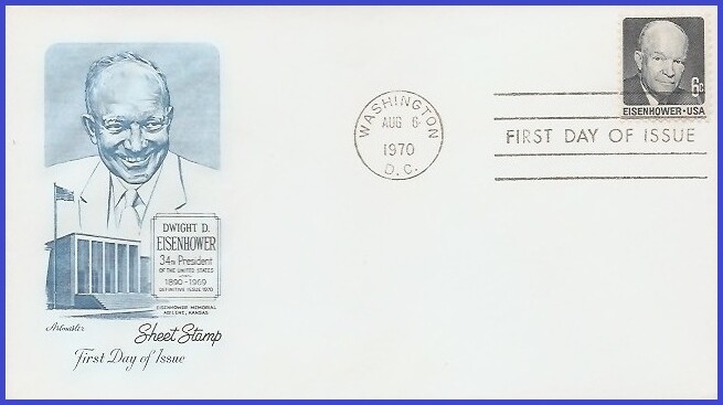 USA4 #1393 U/A ARTMASTER FDC   Dwight D. Eisenhower