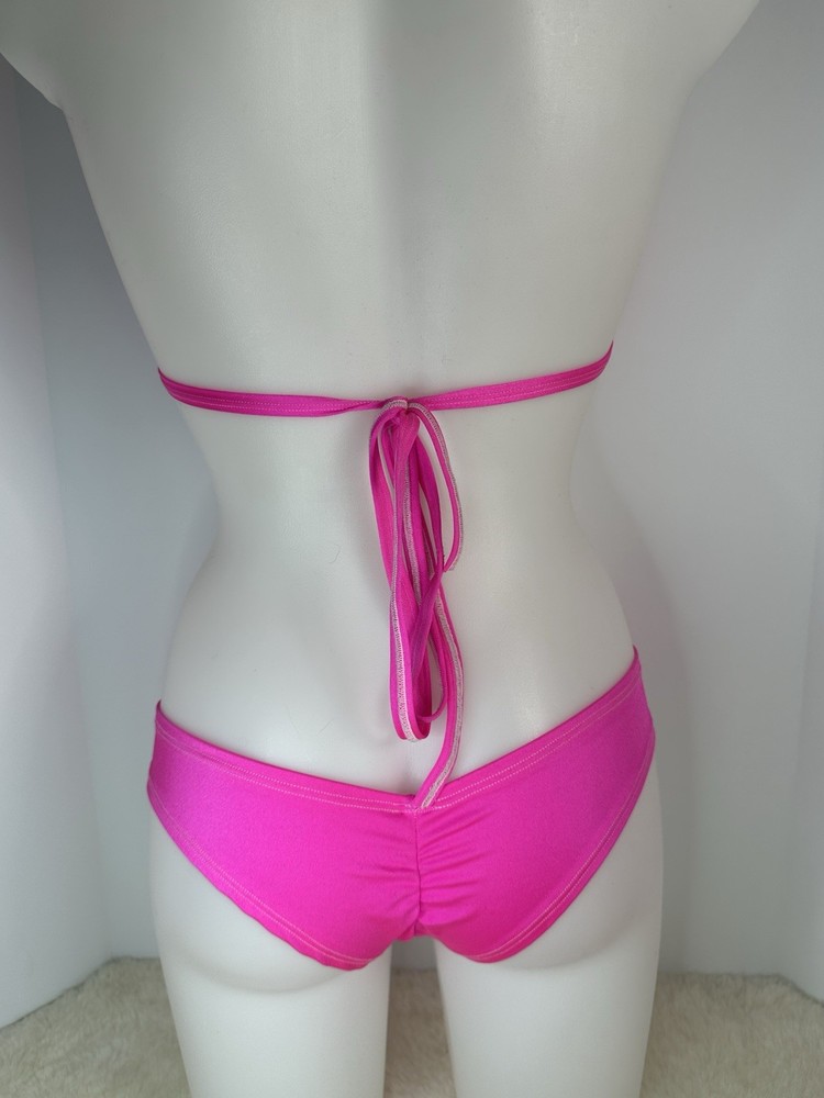 Exotic Dancer Tri Top And Scrunch Butt Booty Short Set