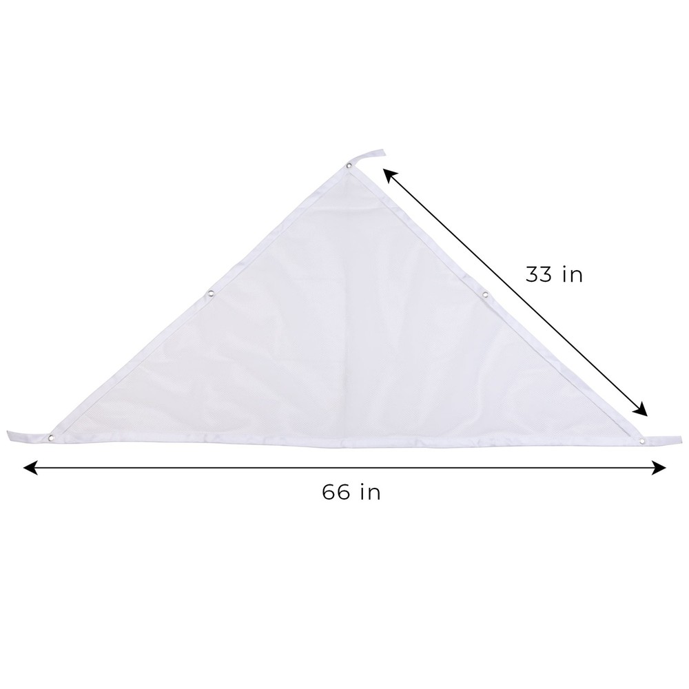 (3 pack Mesh Toy Storage Organizer White