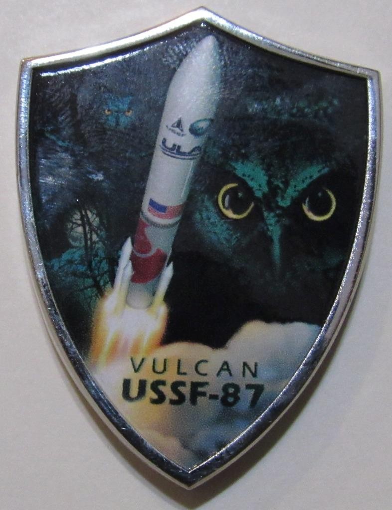 ULA VULCAN USSF-87 DOD MISSION PATCH SHIELD SHAPE