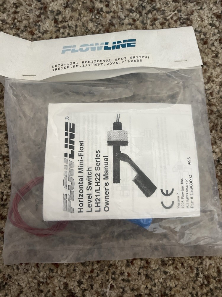 Flowline LH22-1201 Single Point Level Switch Liquid Level Sensor Leads