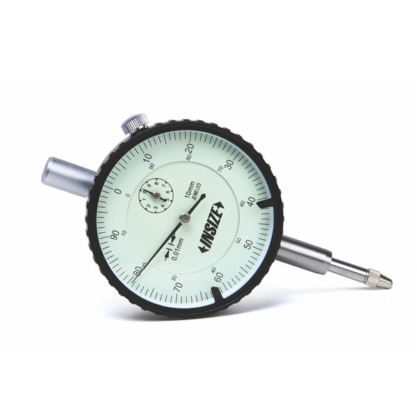 Insize DIAL INDICATOR, 10mm, graduation 0.01mm, flat back (2308-10FA)