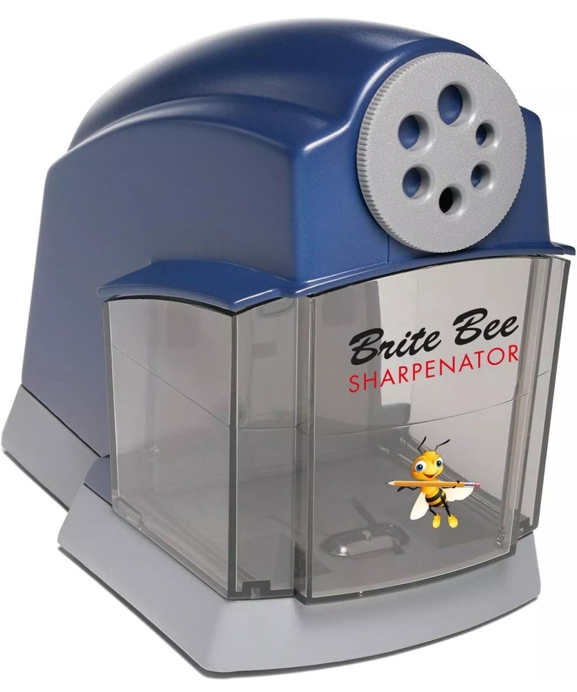 Brite Bee Sharpenator Classroom Electric Pencil Sharpener Blue Light Sharpener