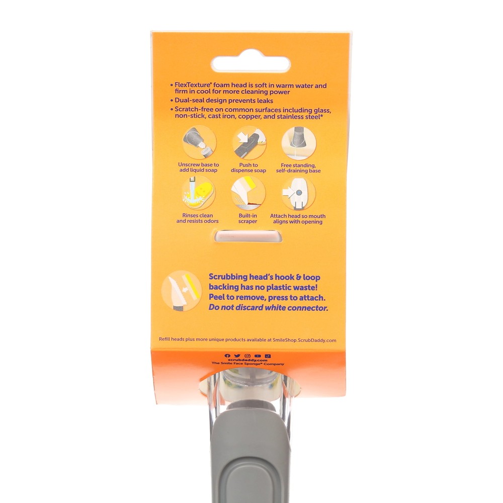 Scrub Daddy Dish Daddy, Soap Dispensing Dish Wand, 1 Count