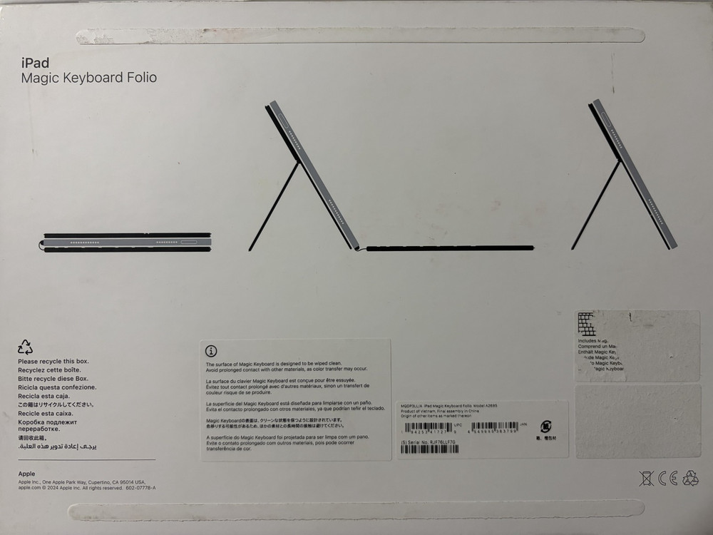 Apple - Magic Keyboard Folio for iPad (A16) - White MQDP3LL/A