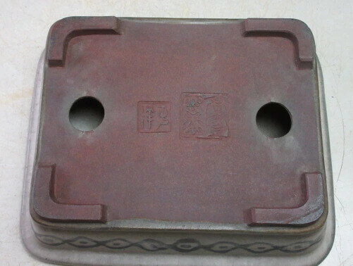Ito Tonyo Patterned Rectangular Bonsai Pot – Blue/White, Unique Design