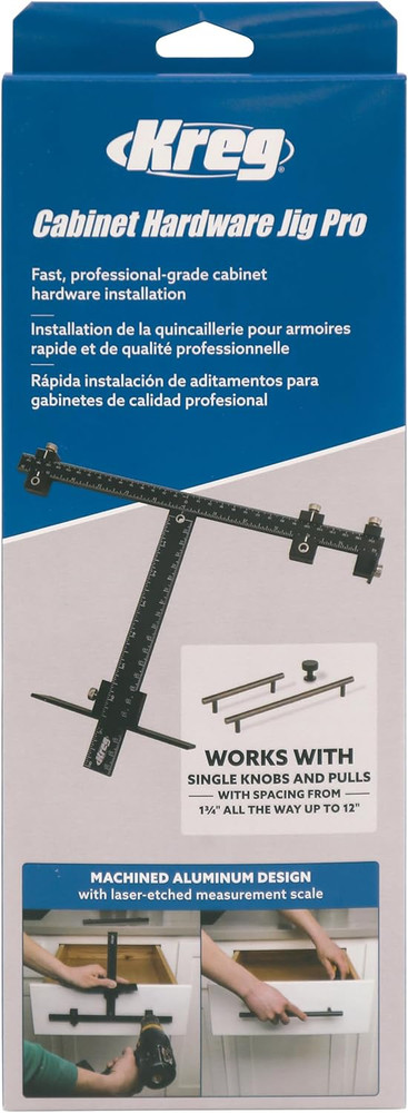 Cabinet Hardware Jig Pro for Accurate Installation - Precise Knob Pull - Adjusta