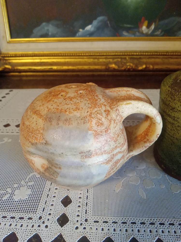 Vintage Handcrafted Stoneware/Clay Rustic Studio Art Pottery Shakers