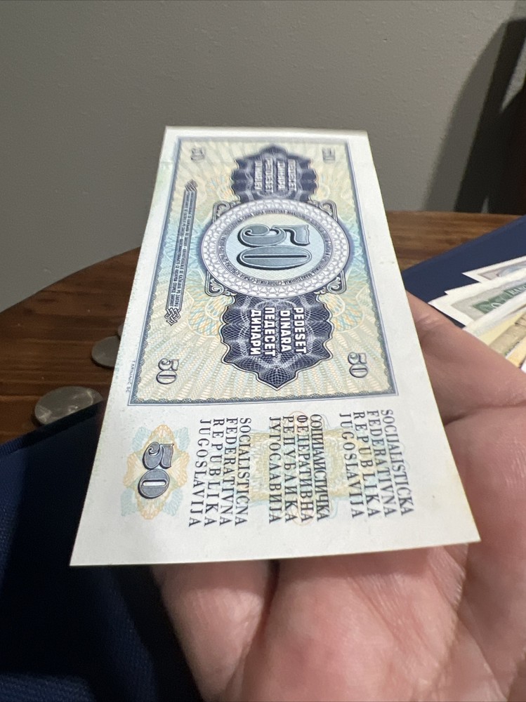 Uncirculated Yugoslavia 50 Dinar Note 1981