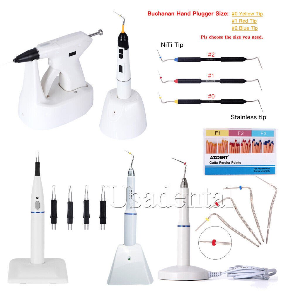 Dental Endo Obturation Heated Pen System/Gutta Percha Cutter/Hand Plugger/Tips