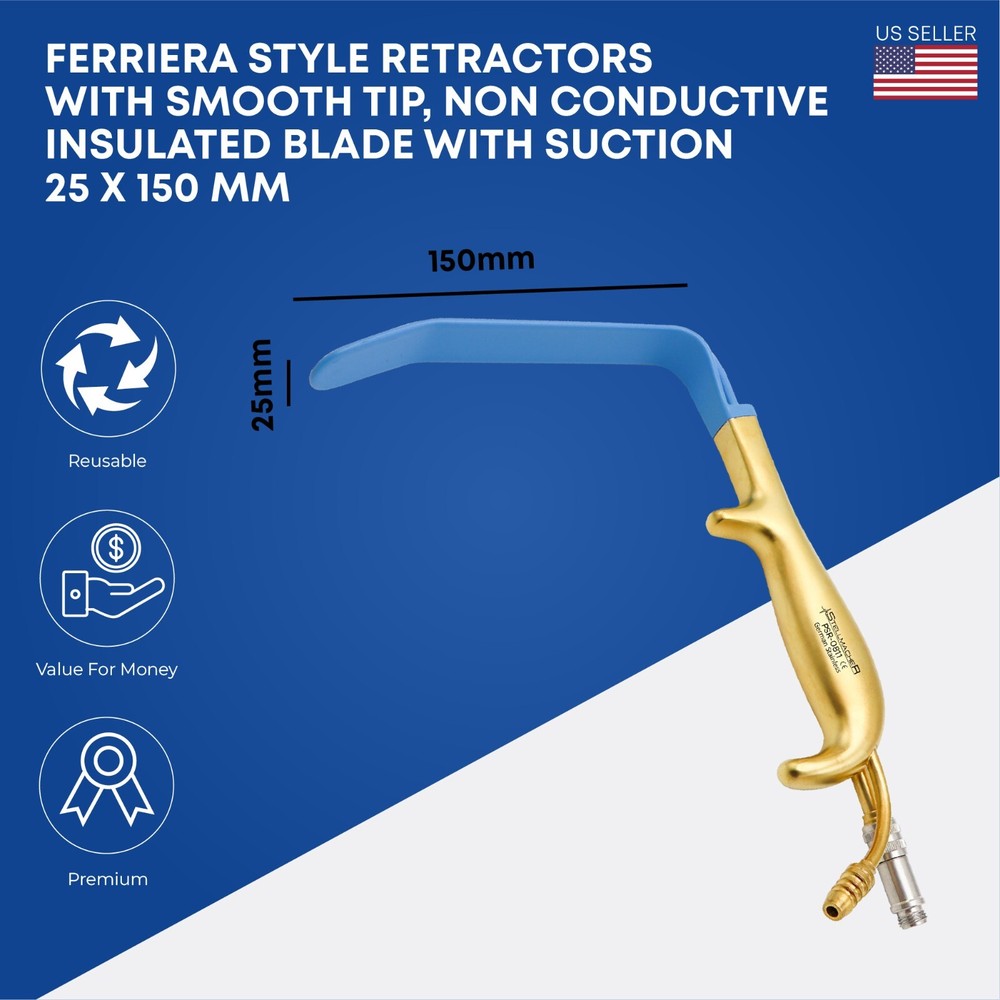 Ferriera Style Retractor with Smoth Tip Premium Plastic Surgery Instruments