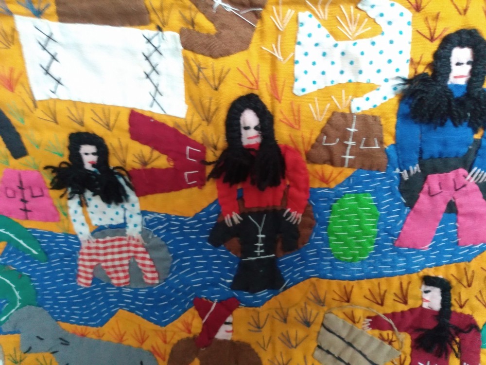 Hand Stitched Mural