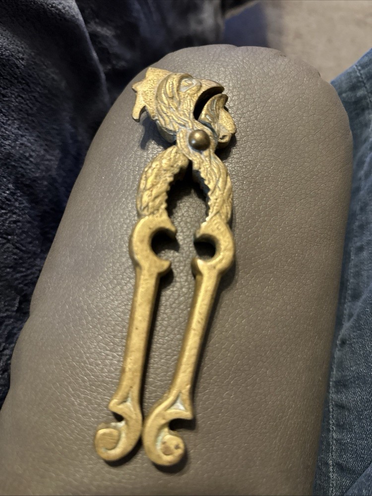 Antique Heavy Brass Eagle Rooster Nutcracker Phoenix Nut Cracker🔥🔥🔥