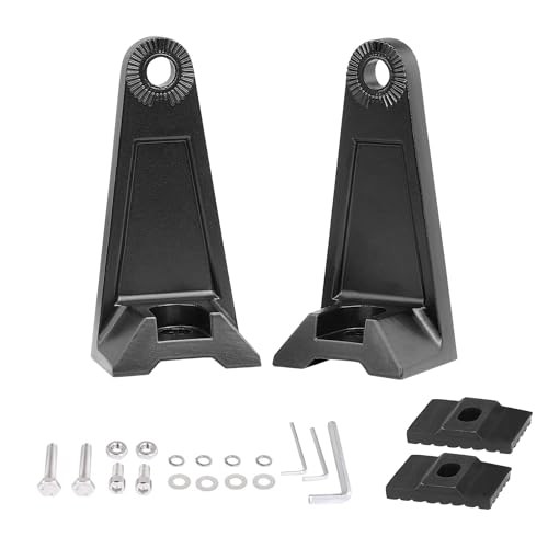 Side Brackets,  Light Bar Mounting Brackets Kit Universal Side Black Normal