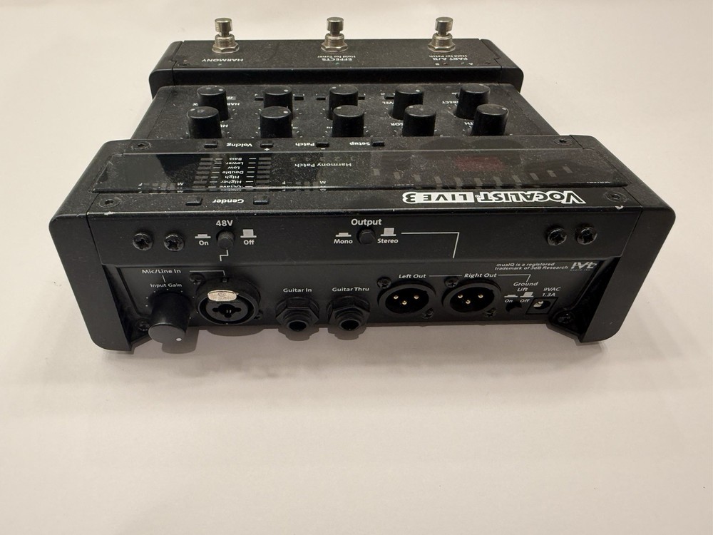 Digitech Vocalist Live 3 Vocal Multi Effects Processor Pedal + Power Supply