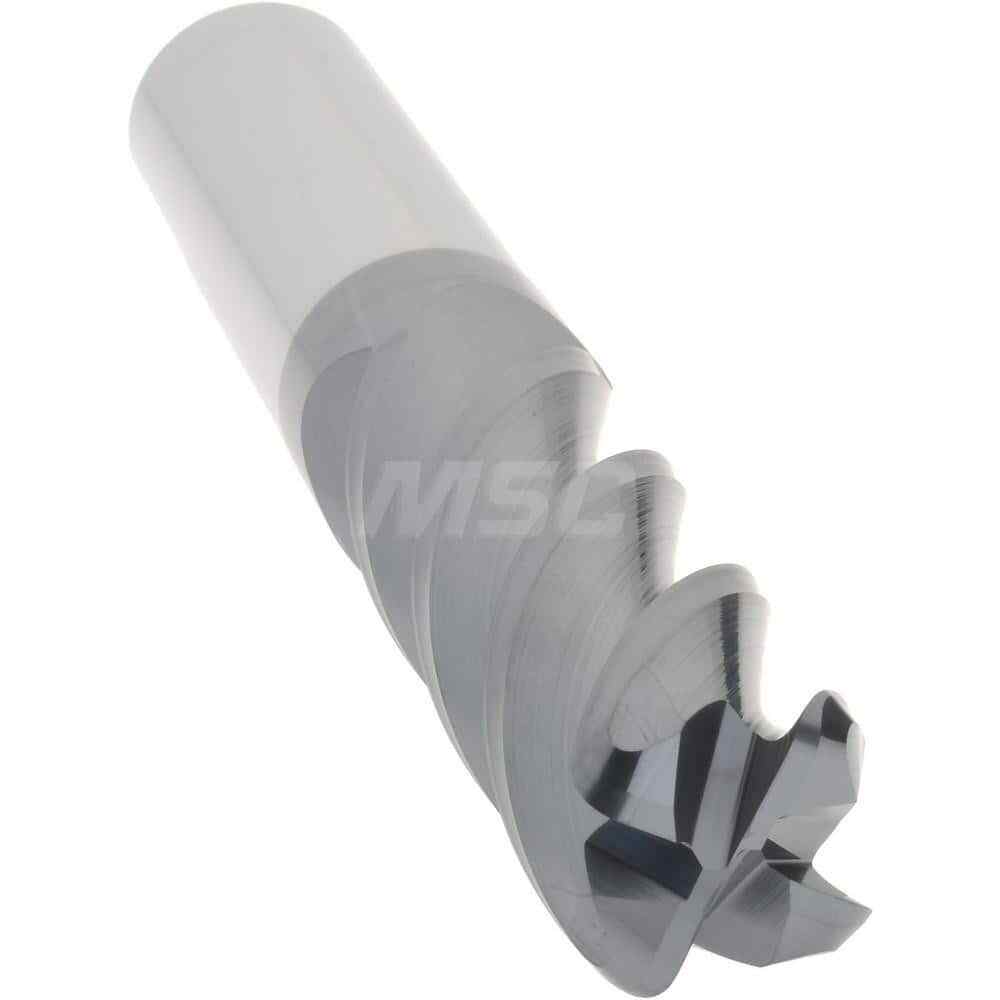 Accupro 3/4" Diam 4 Flute Single End Solid Carbide 1/8" Corner Radius End Mil...