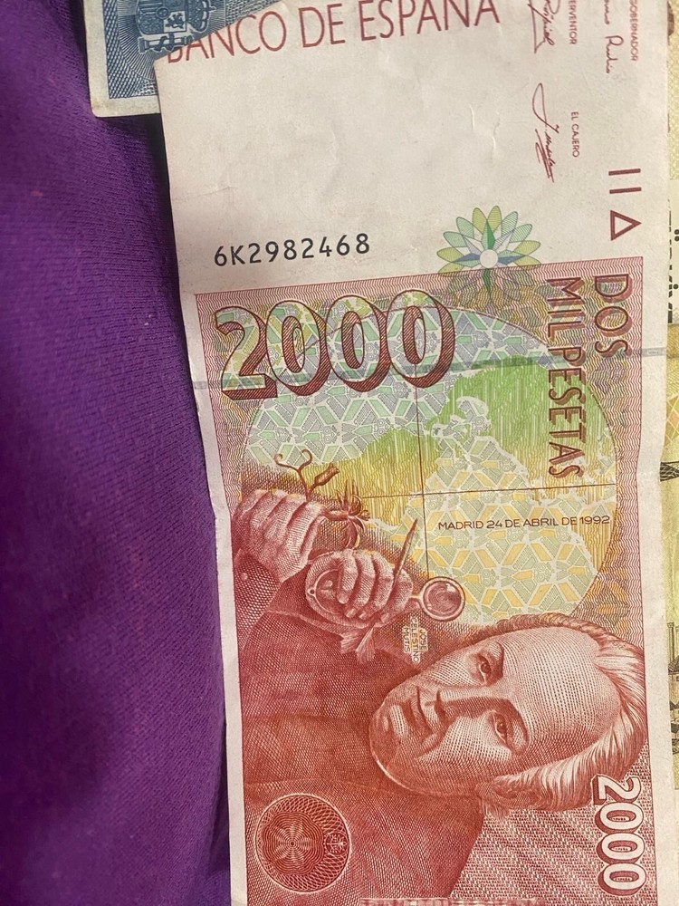 Banco de España, Spanish 2000 Pesetas, Authentic