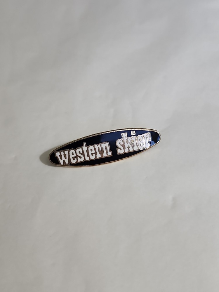Western Skier Lapel Hat Jacket Pin