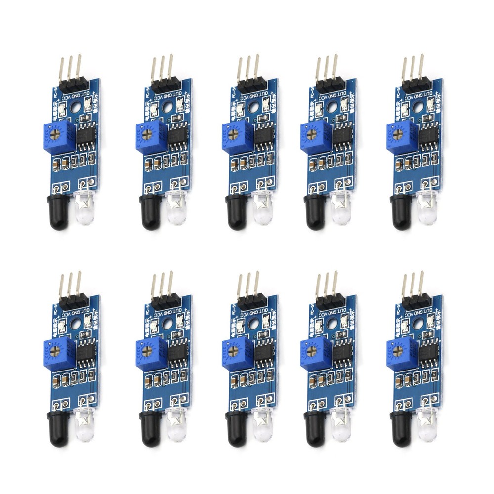 10PCS Smart Car Robot IR Infrared Obstacle Avoidance Sensor Replacement