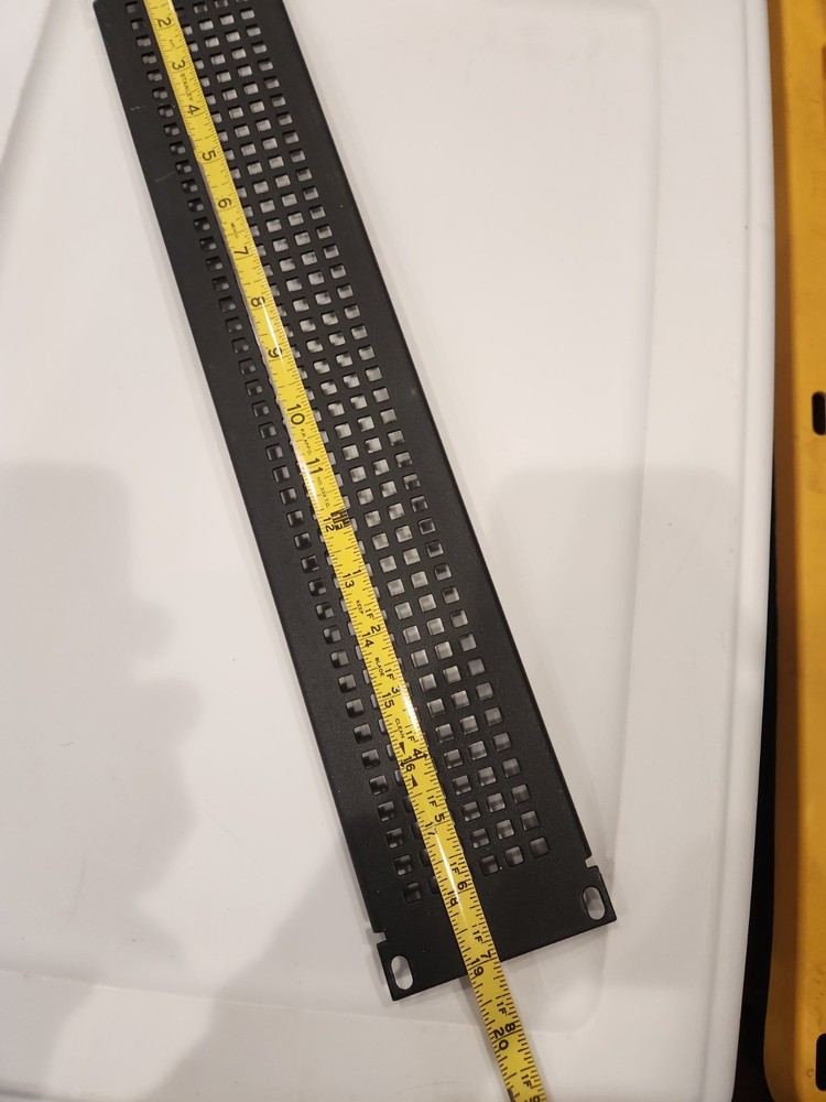 2U Vented Blank Rack Panel - Steel Powder Coated Rack Case Panel 19"