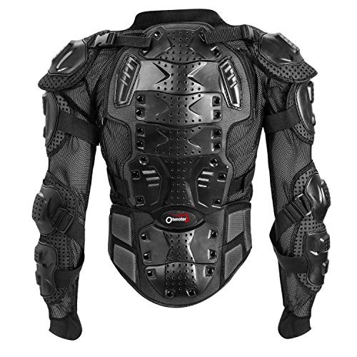 Motorcycle Body Protective Jacket Armor Men, Motocross Medium-Large Black