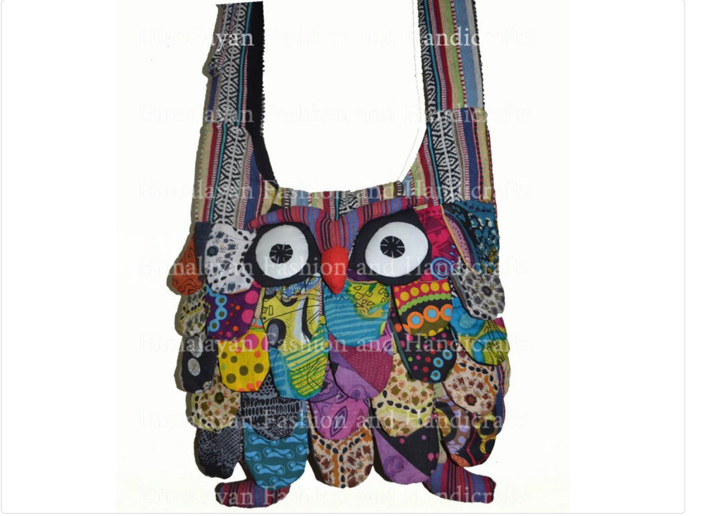 Handmade Owl Crossbody Bag