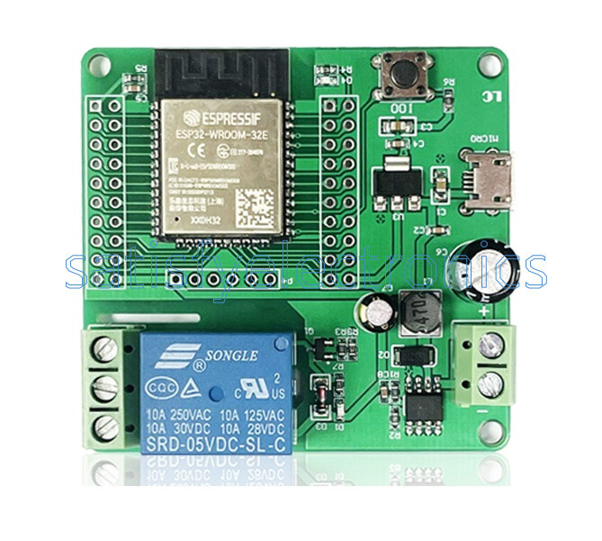 ESP32-WROOM Development Board Single Relay Module DC7-60V Micro USB 5V NEW