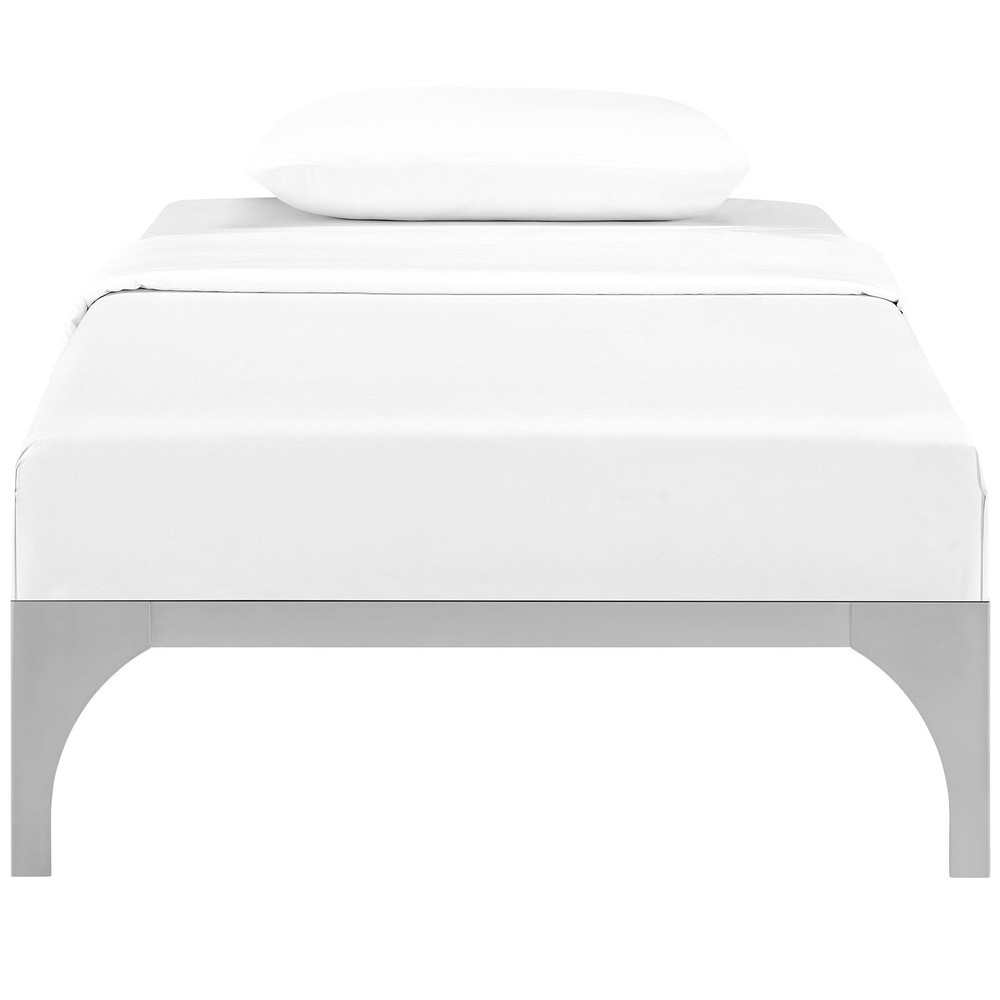 Modway Ollie Twin Bed Frame in Silver