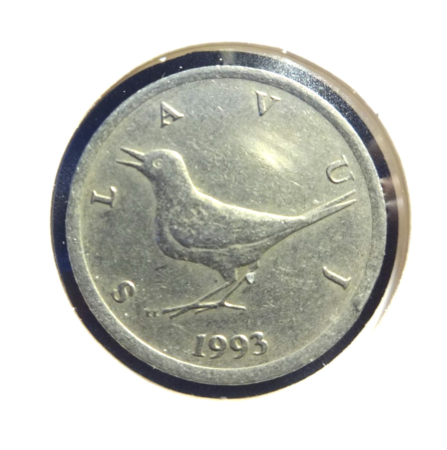 Croatia Text  1993   1 Kuna   👀