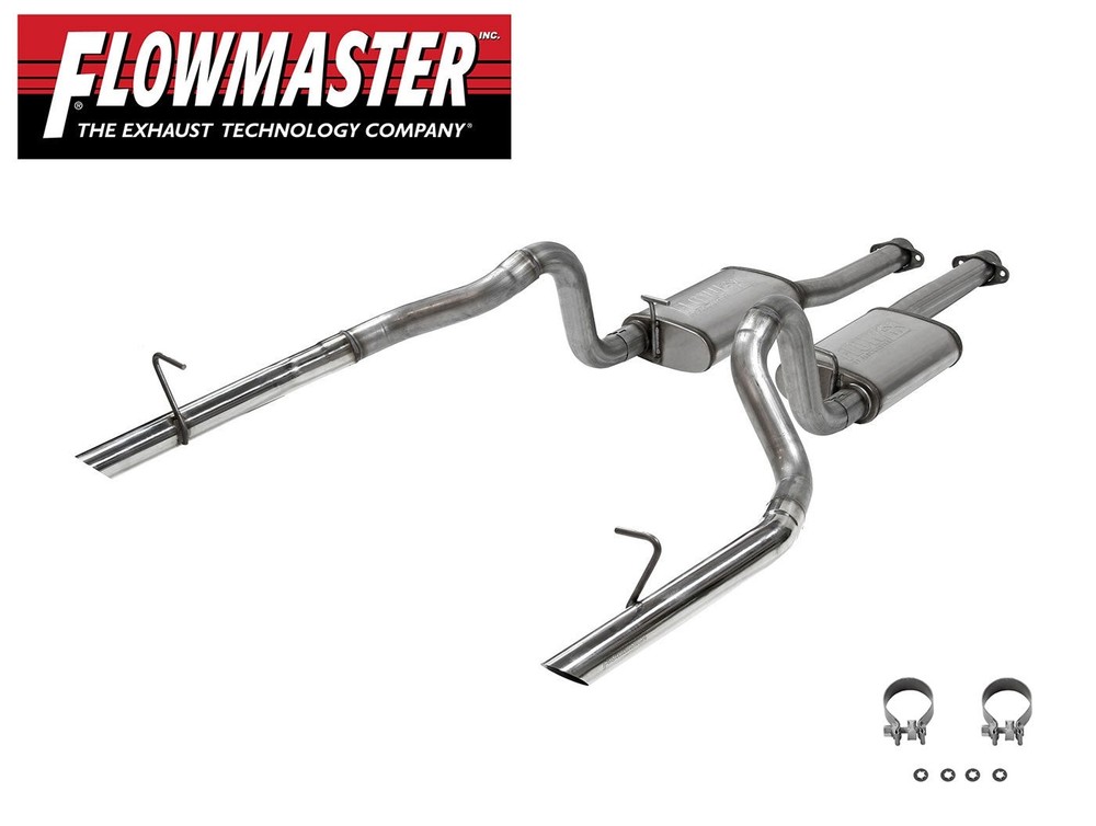 1986 Ford Mustang GT 5.0L Flowmaster FlowFX Cat Back 2.5" Exhaust Muffler System