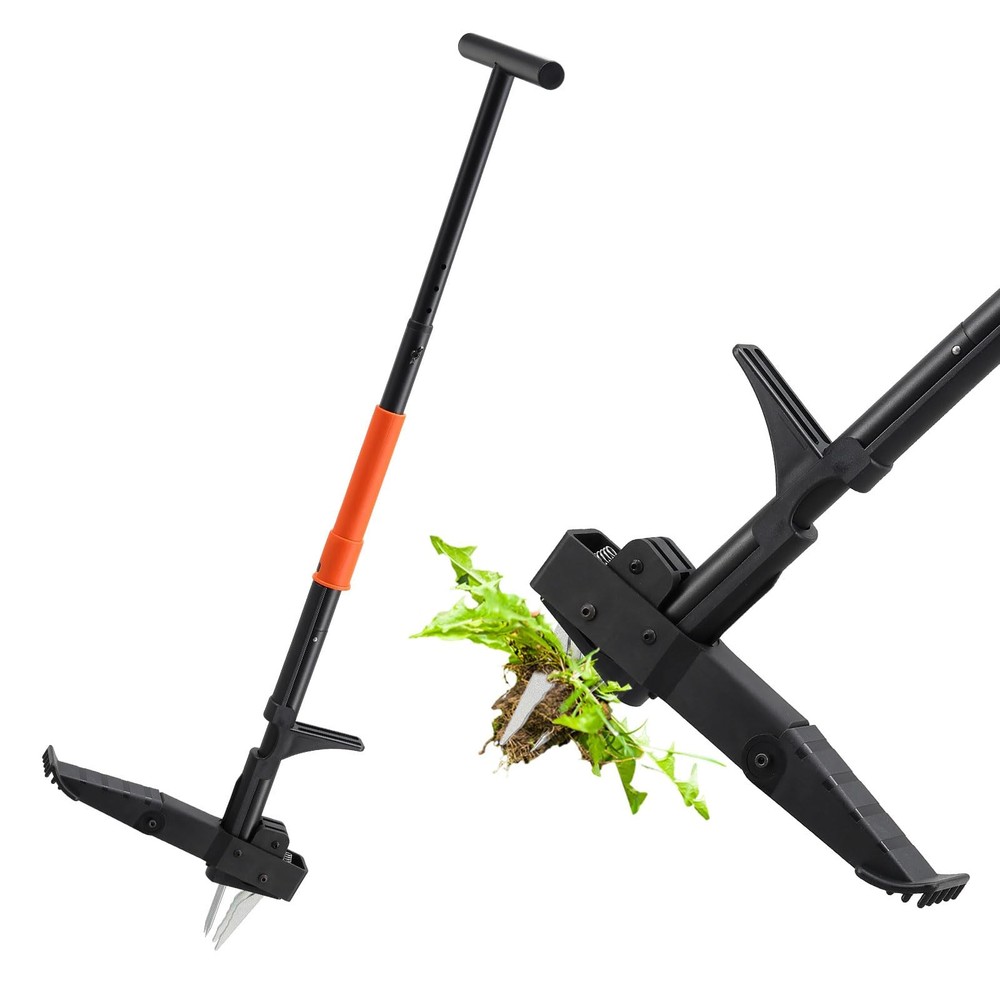 Weed Puller Tool with Long Handle, 43Inch Stand Up Weeder Hand Tool, Easily R...