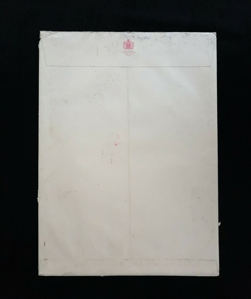 Royal Elizabeth II R MBE OBE Certificate Document Envelope Order British Empire