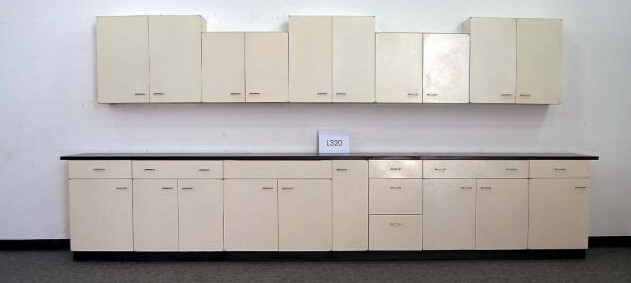 Chemical Resistant Cabinets Group: 15' Base & 14' Wall / E1-519