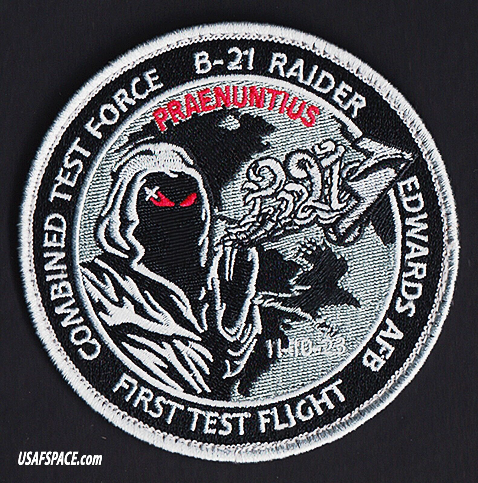 USAF B-21-RAIDER-FIRST TEST FLIGHT-CTF-11-10-23-NGAD-420 FLTS-Edwards AFB-PATCH