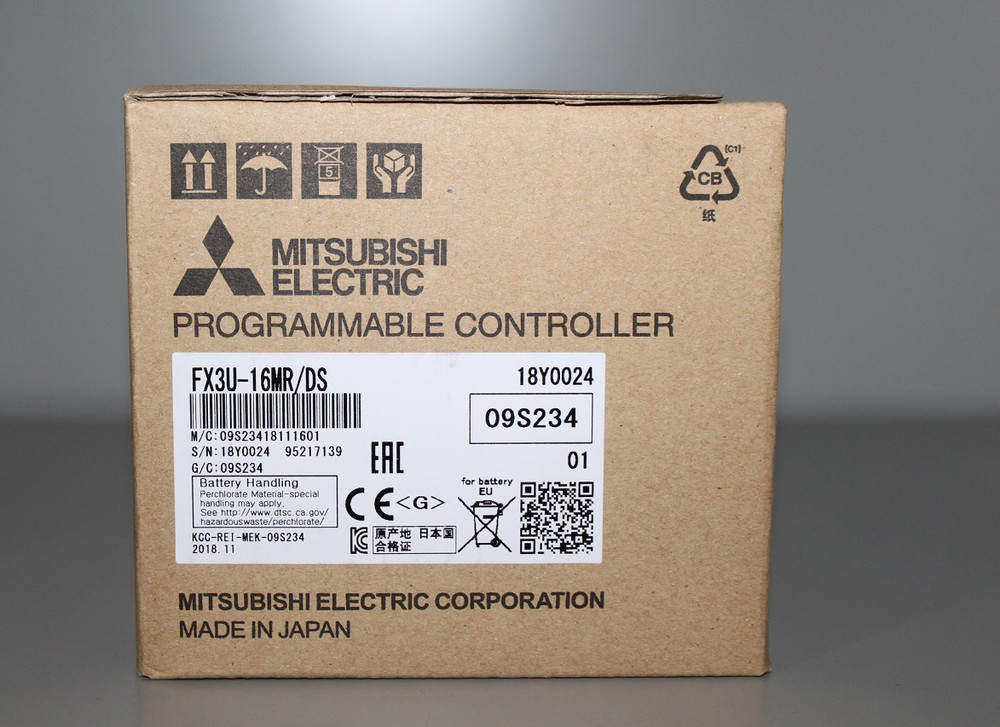 New Mitsubishi FX3U-16MR-DS Programmable Controller FX3U16MRDS Expedited Ship