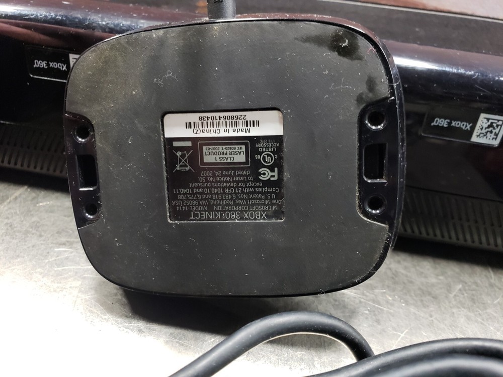 Genuine Microsoft Xbox 360 Kinect Connect Black Sensor Bar Model 1414 TESTED