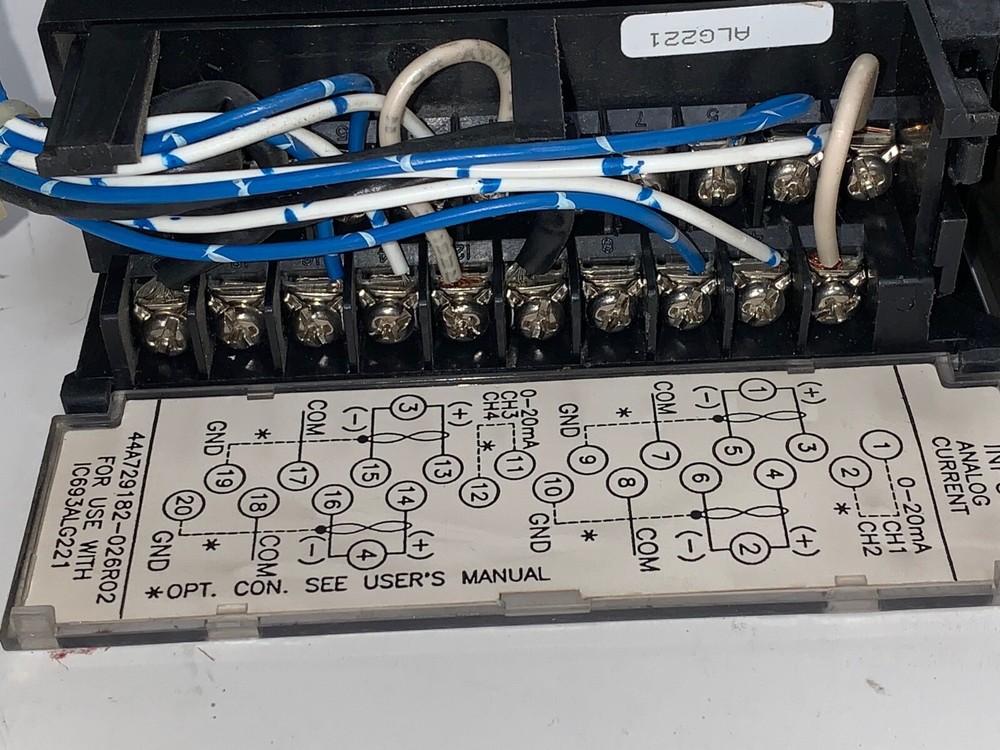 GE FANUC INPUT MODULE IC693ALG221C SERIES 90-30 4-20 MA 4 INPUT