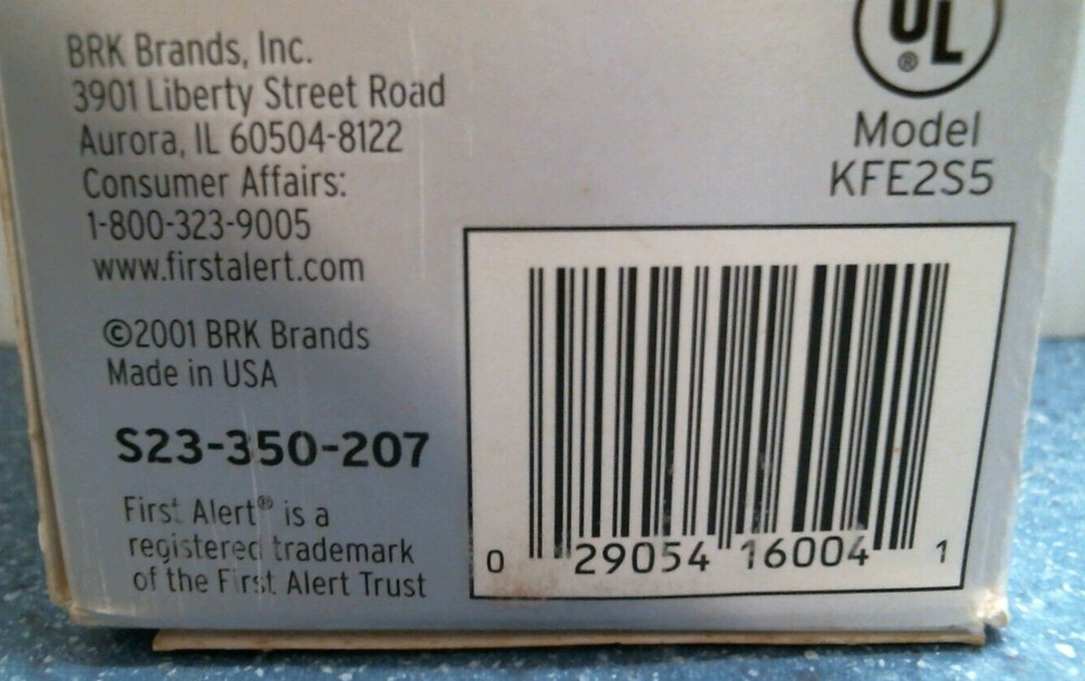 First Alert Kitchen Fire Extinguisher (KFE2S5) FS