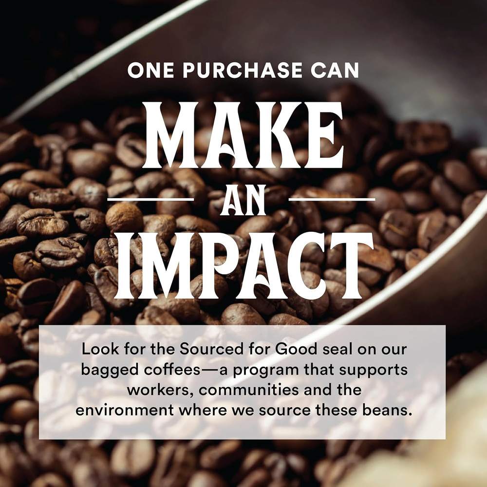 , Organic Continental Blend Ground Coffee, Medium-Light Roast, Complex & Heavy,