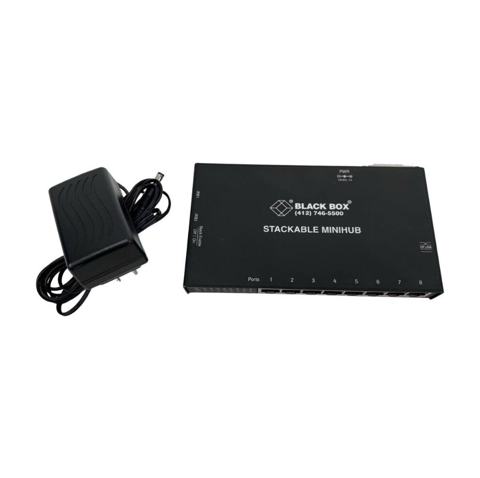 Black Box Stackable Mini LE2801A 8-Ports External Hub stackable Tested!