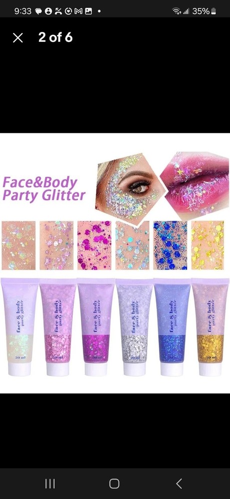 MEICOLY Clear White Body Glitter