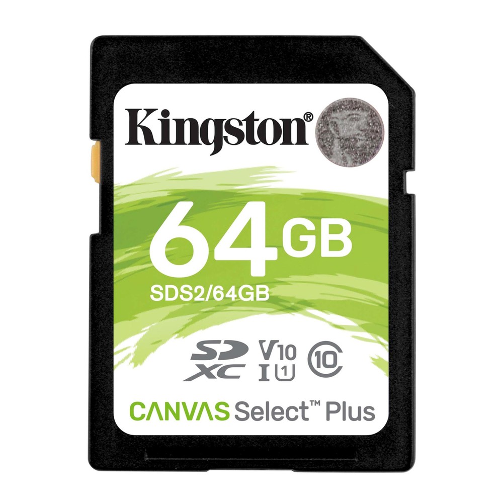 Kingston 64GB SDHC Canvas Select Plus Memory Card 2 Pack with Card Reader Bundle