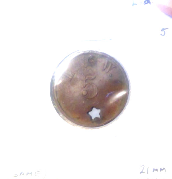 UNKNOWN TOKEN (Maverick)   "L. & W.  /  5" / (same)