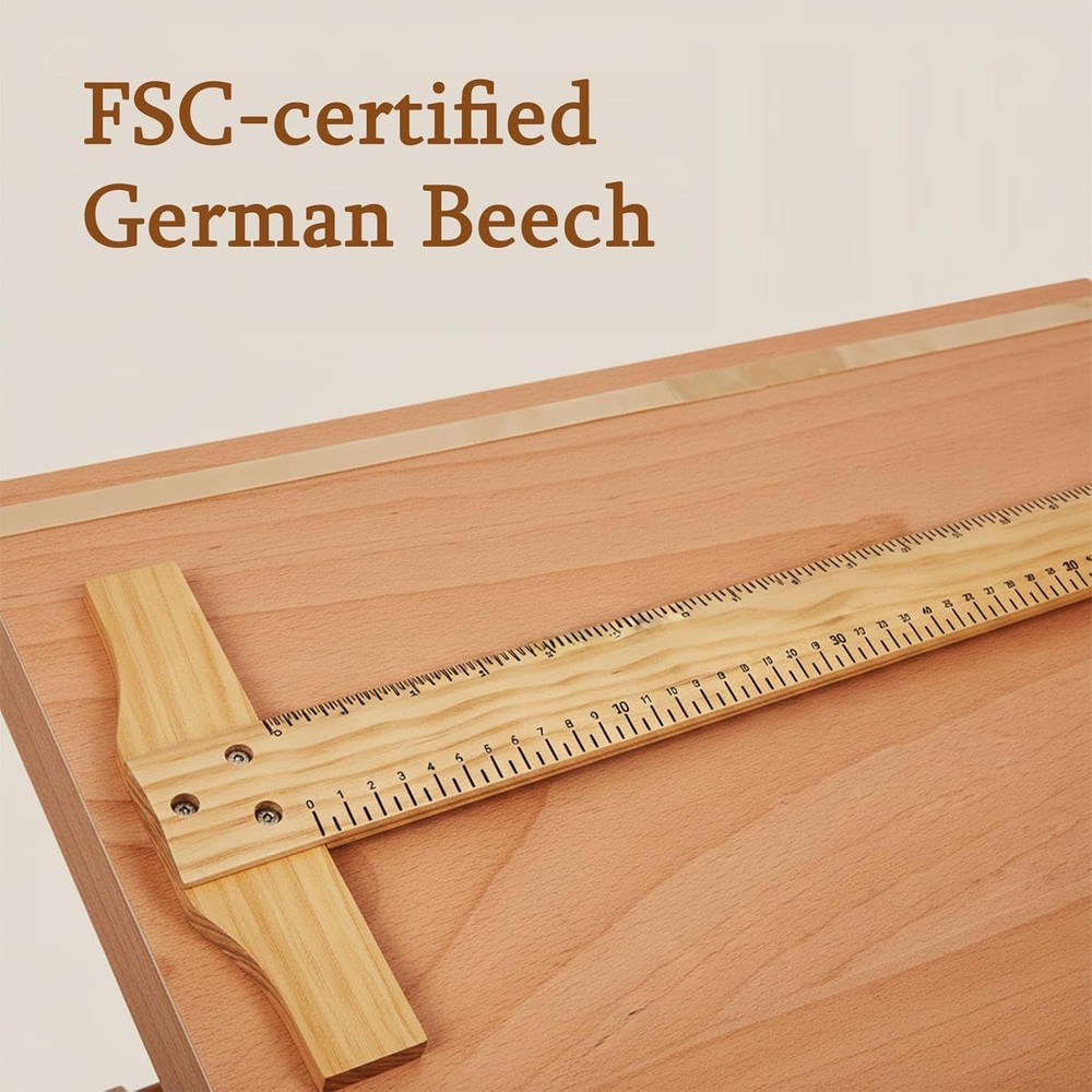 5-Position Wood Drafting Table Painting Tabletop Easel & Sketching Board