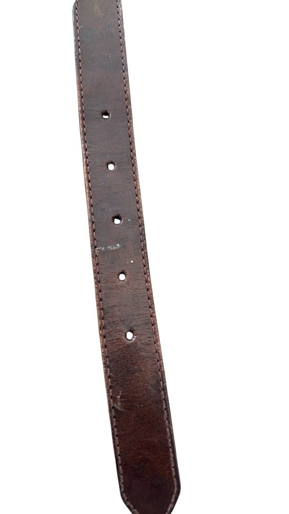 Fossil Western-Style Brown Leather Belt – Size M